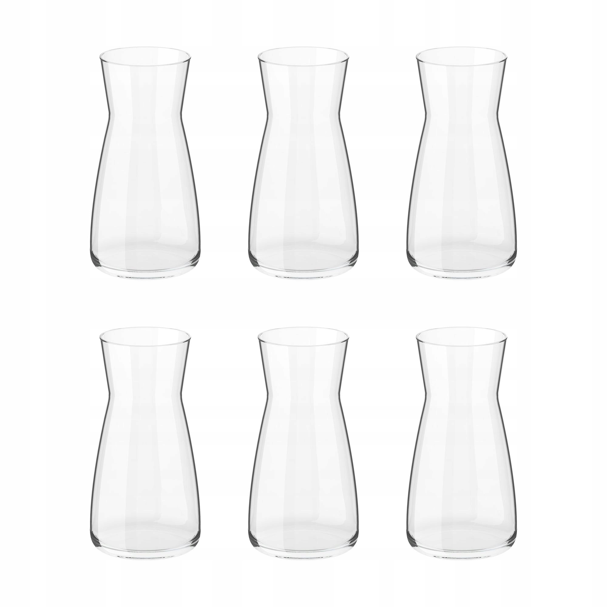 6 szt. KARAFF Karafka - szkło bezbarwne 1.0 l