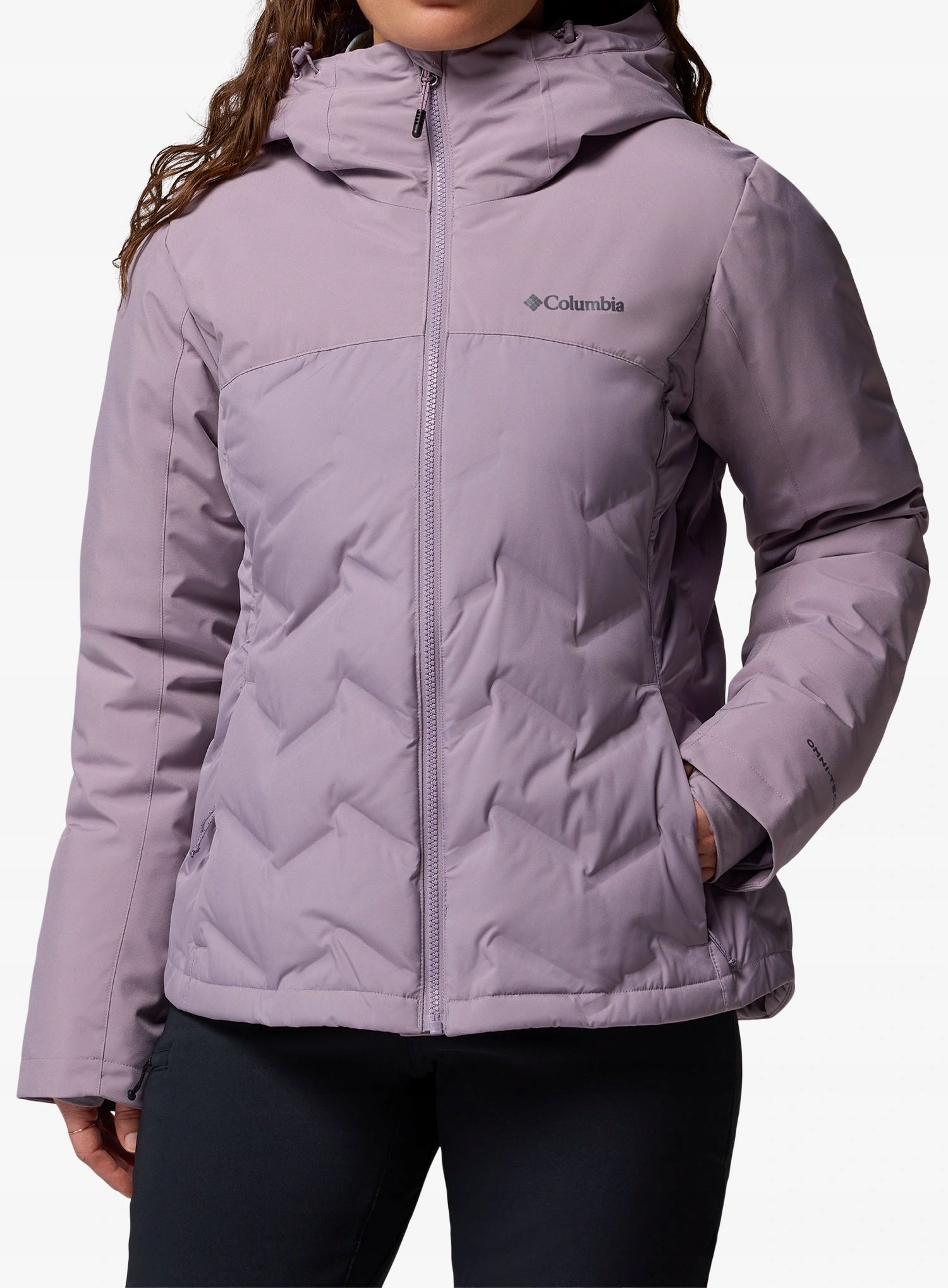 Dámská péřová bunda Columbia Grand Trek III Down Jacket – světle fialová Xs