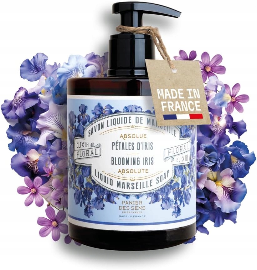 Panier des Sens tekuté mýdlo iris 500 ml hydratační, veganské, vyživující