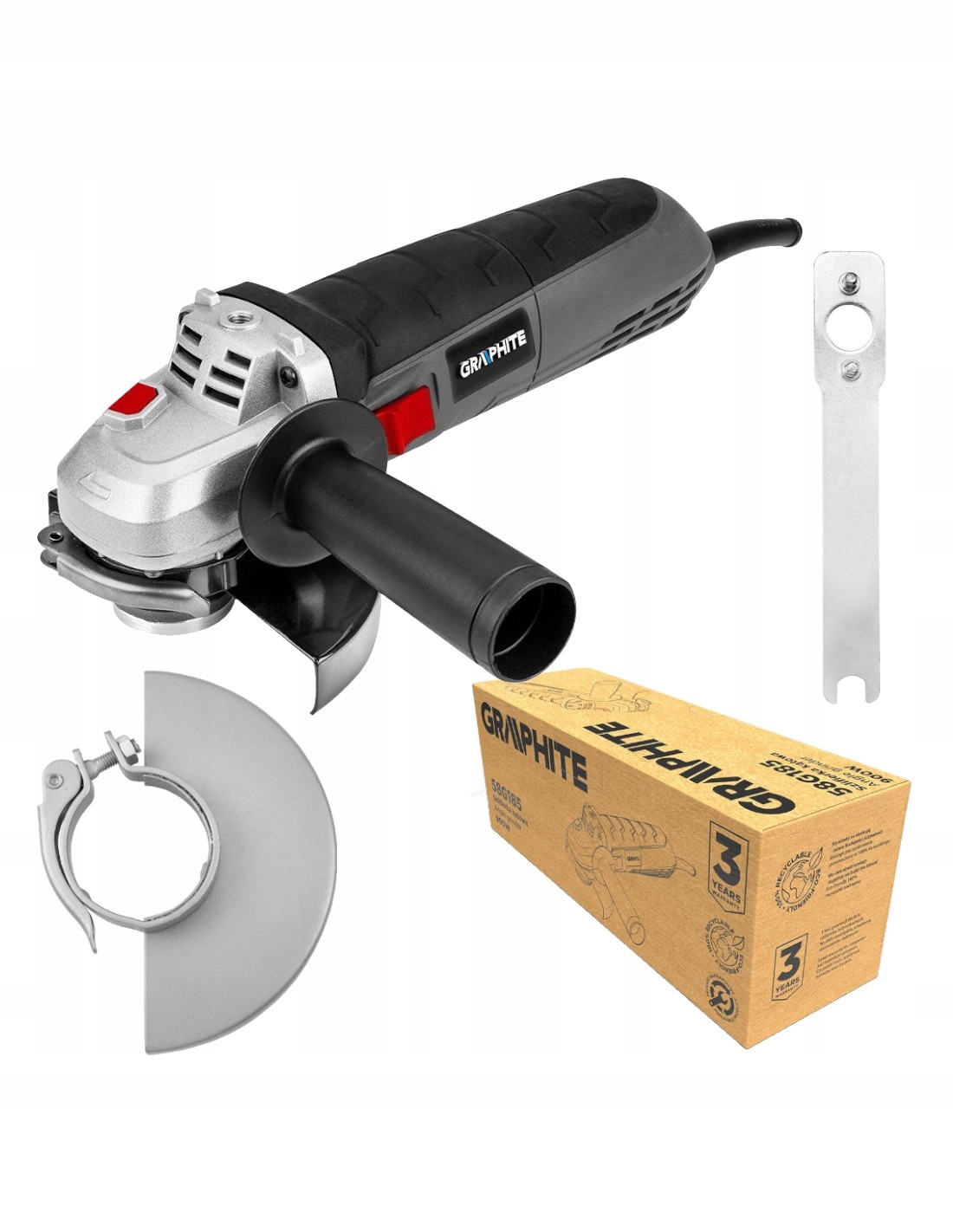 SZLIFIERKA KĄTOWA 900W TARCZA 125*22.2MM 59G185 GRAPHITE