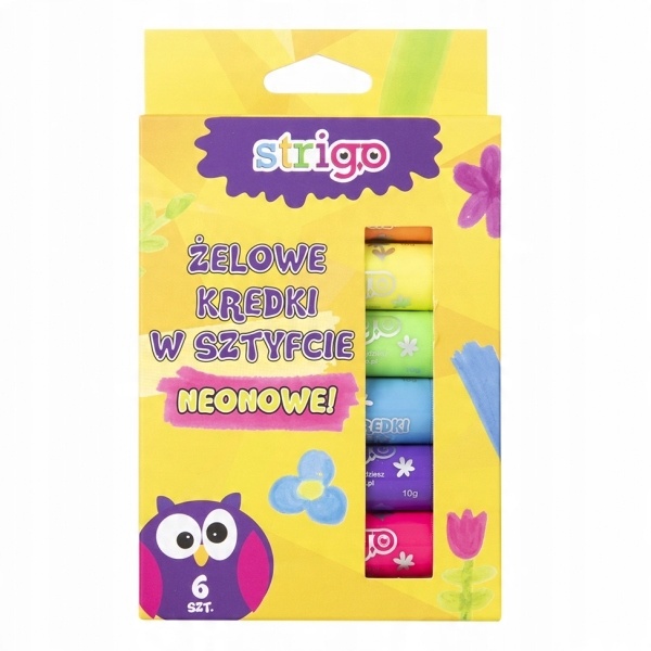 

Kredki żelowe w sztyfcie, neonowe