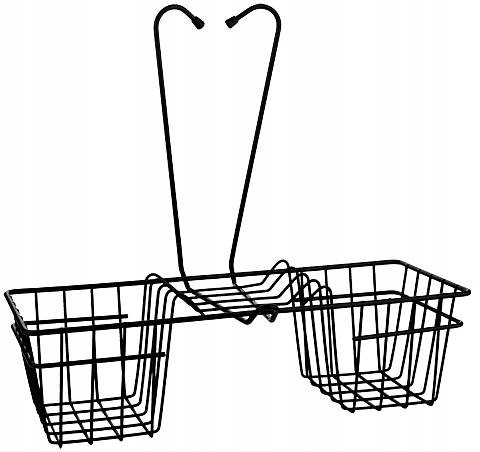 Półka podwieszana pod baterię czarna Duschy