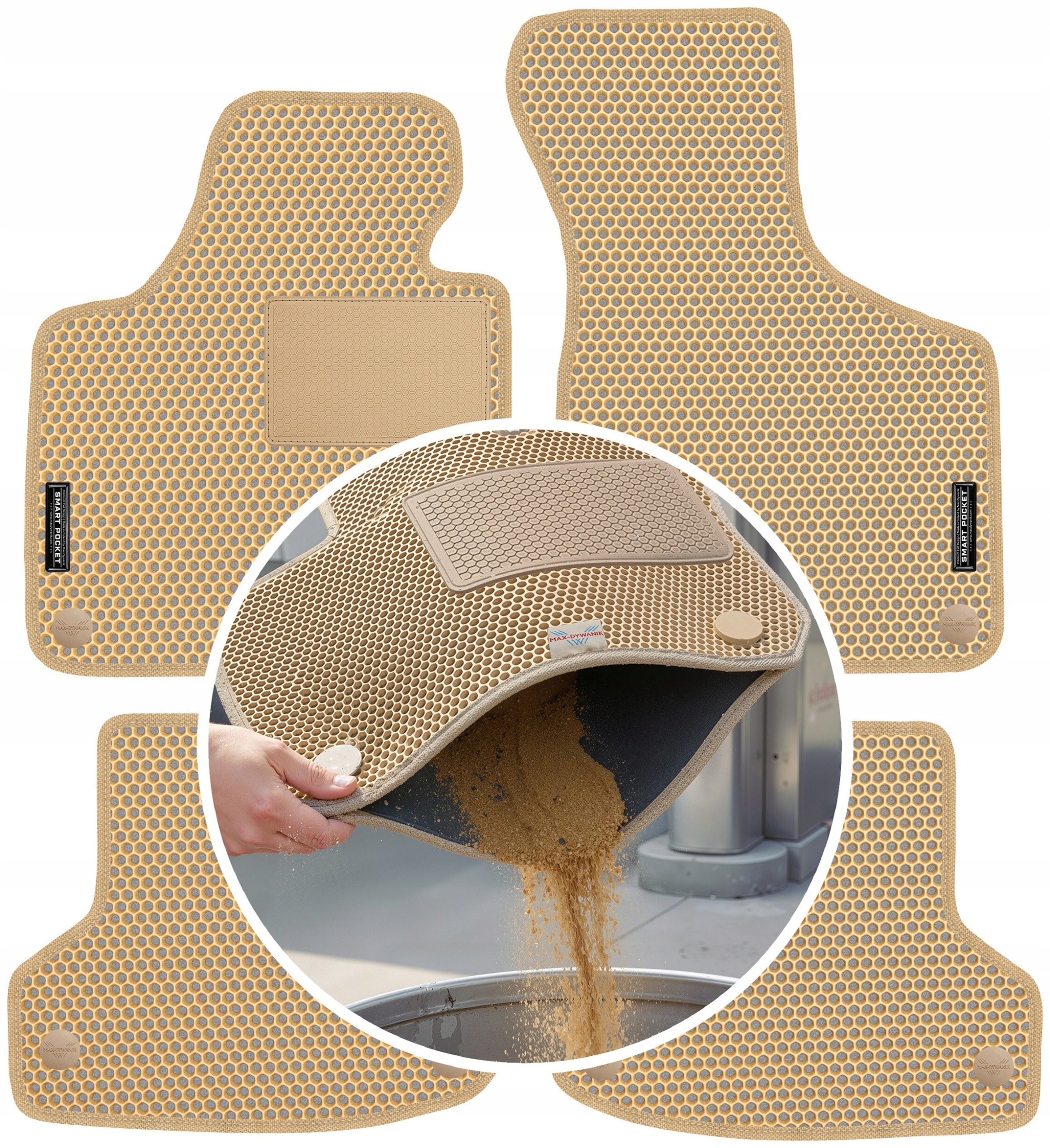 Audi A3 8P 2003-2012 Koberce Eva Smart Pocket