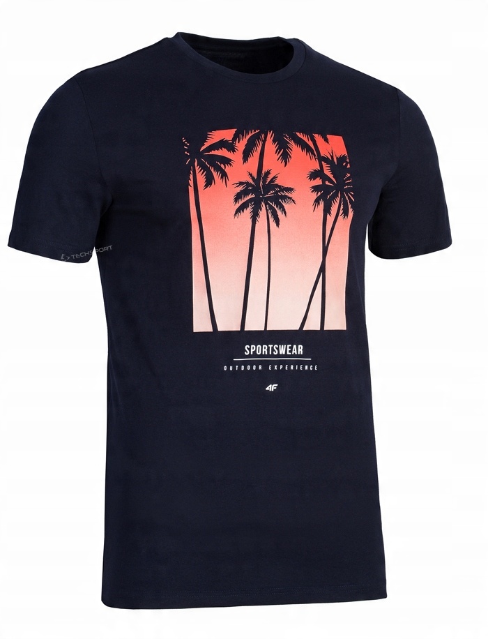

4F Męska Koszulka T-shirt Bawełna / rozm XXL