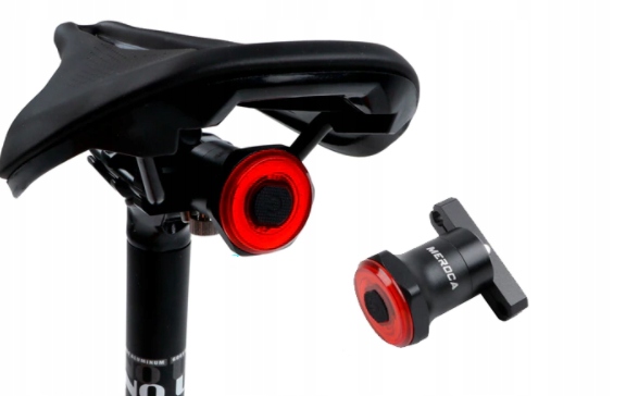 

Lampka Rowerowa Tylna Led Usb Czujnik Stop MX2