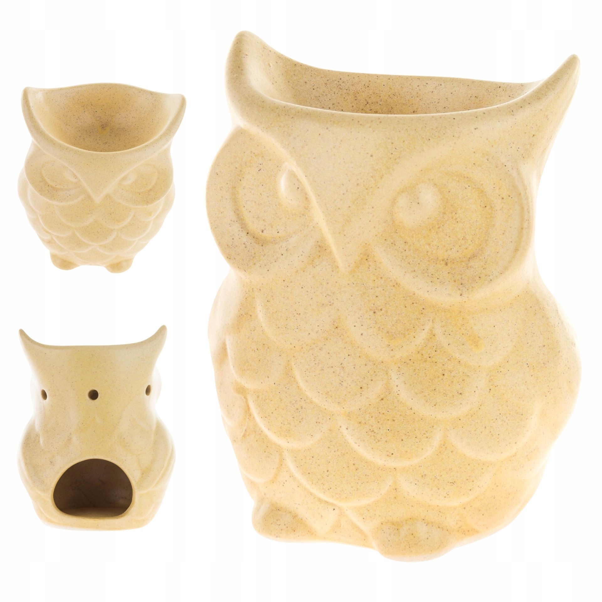 

Kominek Zapachowy Ceramiczny Duży Żółty Sowa 12x9