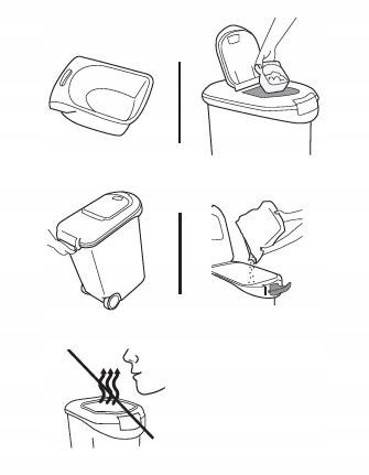 Levně Zásobník Curver na krmivo 20 kg 54 l metalický bílý