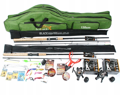 Zestaw Feeder Spinning 2x Kołowrotek Pokrowiec Z6