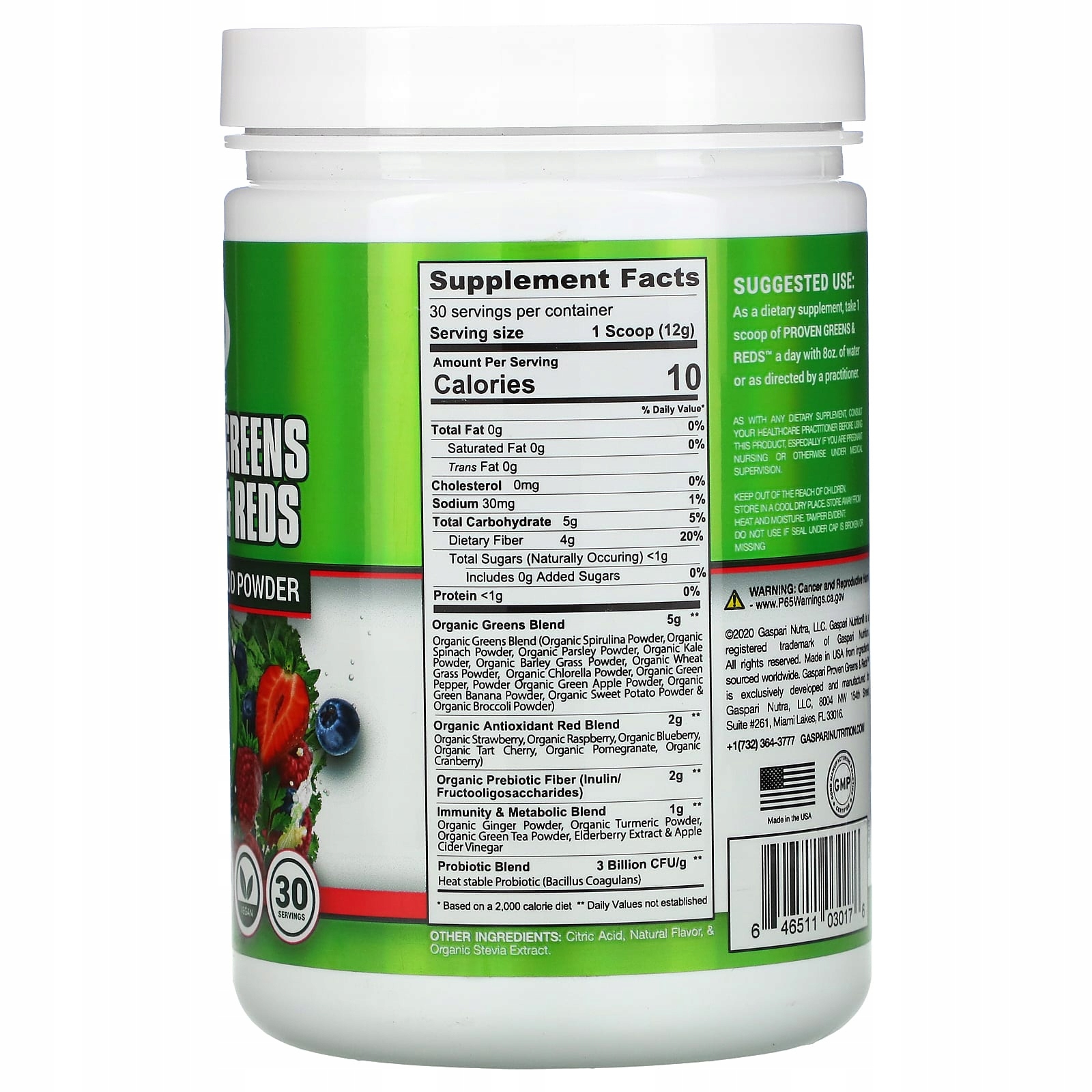 SPIRULINA CHLORELLA OCZYSZCZANIE Greens & Reds 360g probiotyki naturalne — 4