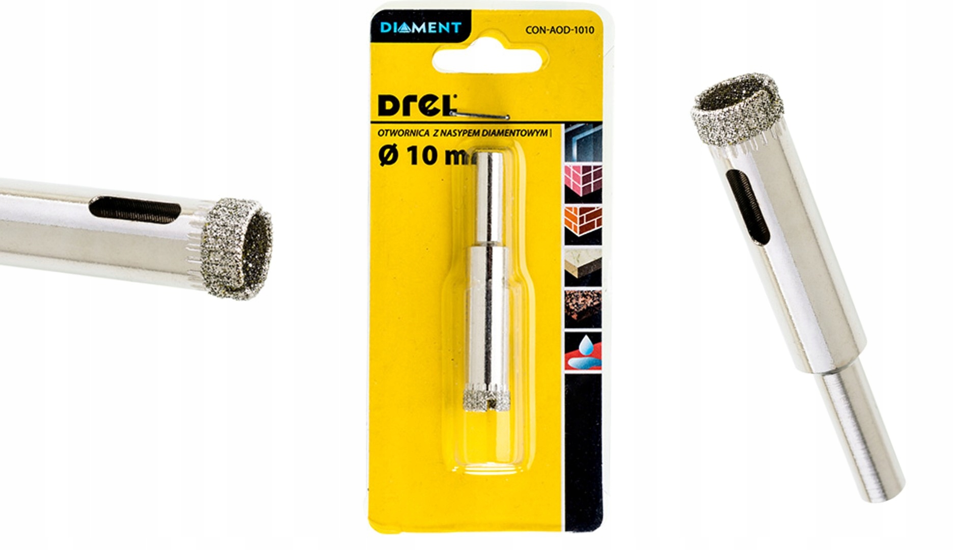 

Diamentowa Otwornica Koronka Do Płytek, Gresu 10mm