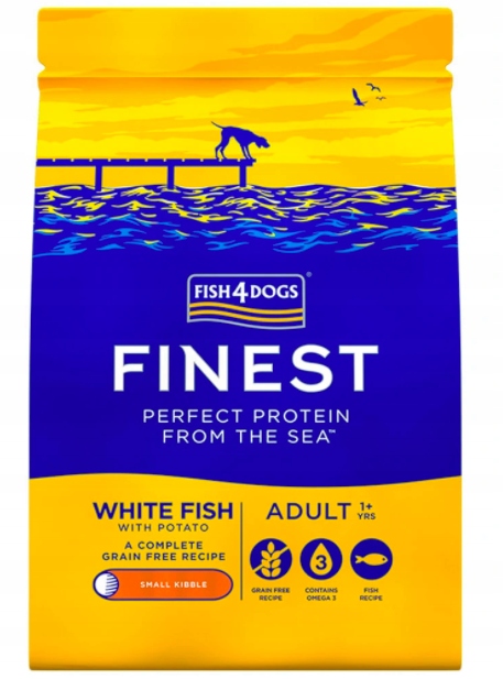 Levně Fish4Dogs Finest White Fish Adult Small 6kg Krmivo pro malé psy s bílou rybou 6kg