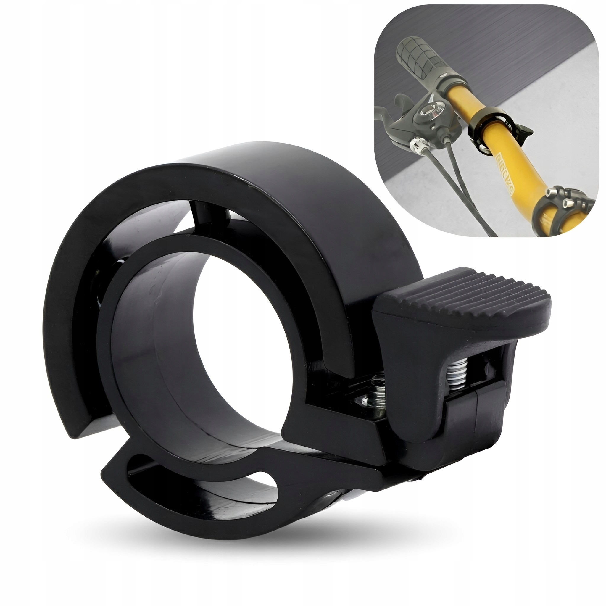 Dzwonek rowerowy mini niewidoczny 22,2-24mm