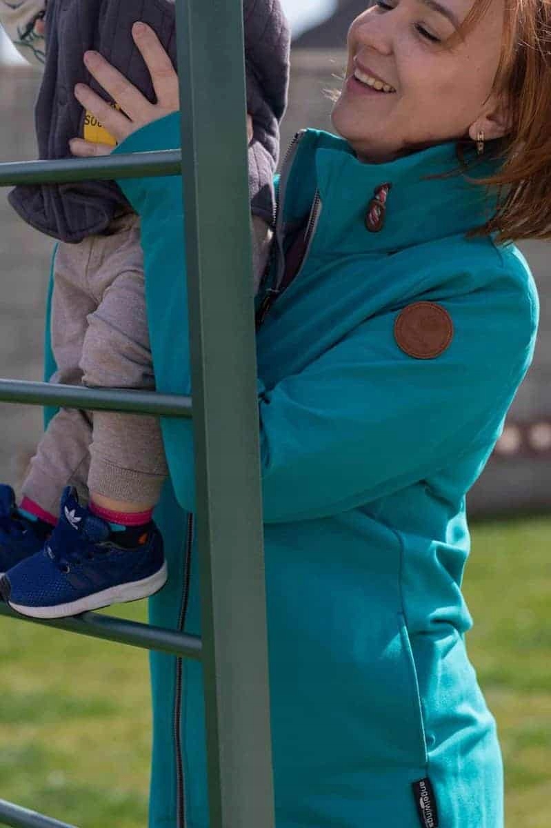 Bluza do nosa wiosenna Angel Wings Turkus L Kolor niebieski