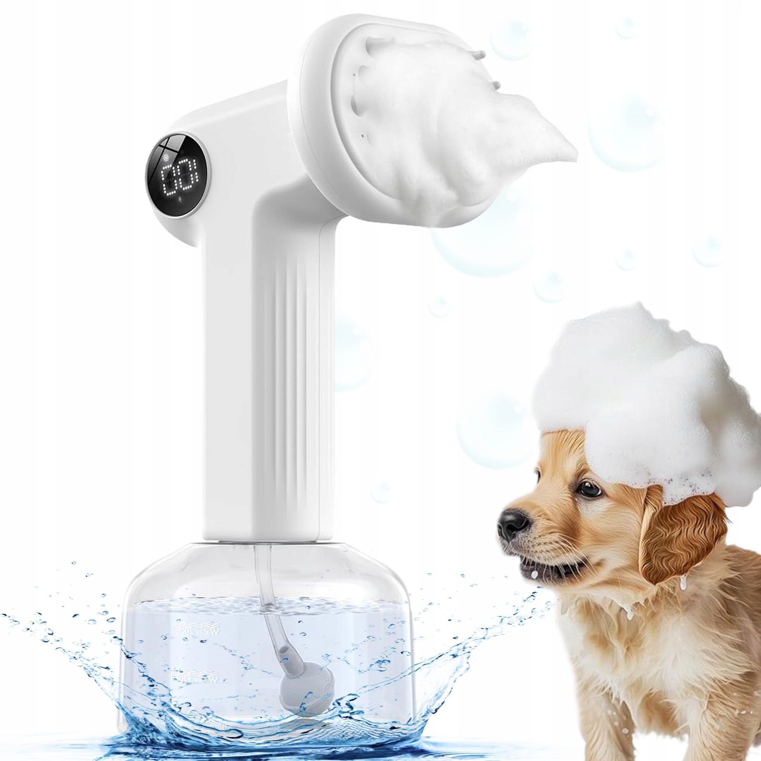 Levně Šampon Pro Psy S Dvěma Pěnovými Režimy, Nabíjecí Usb S Kartáčkem