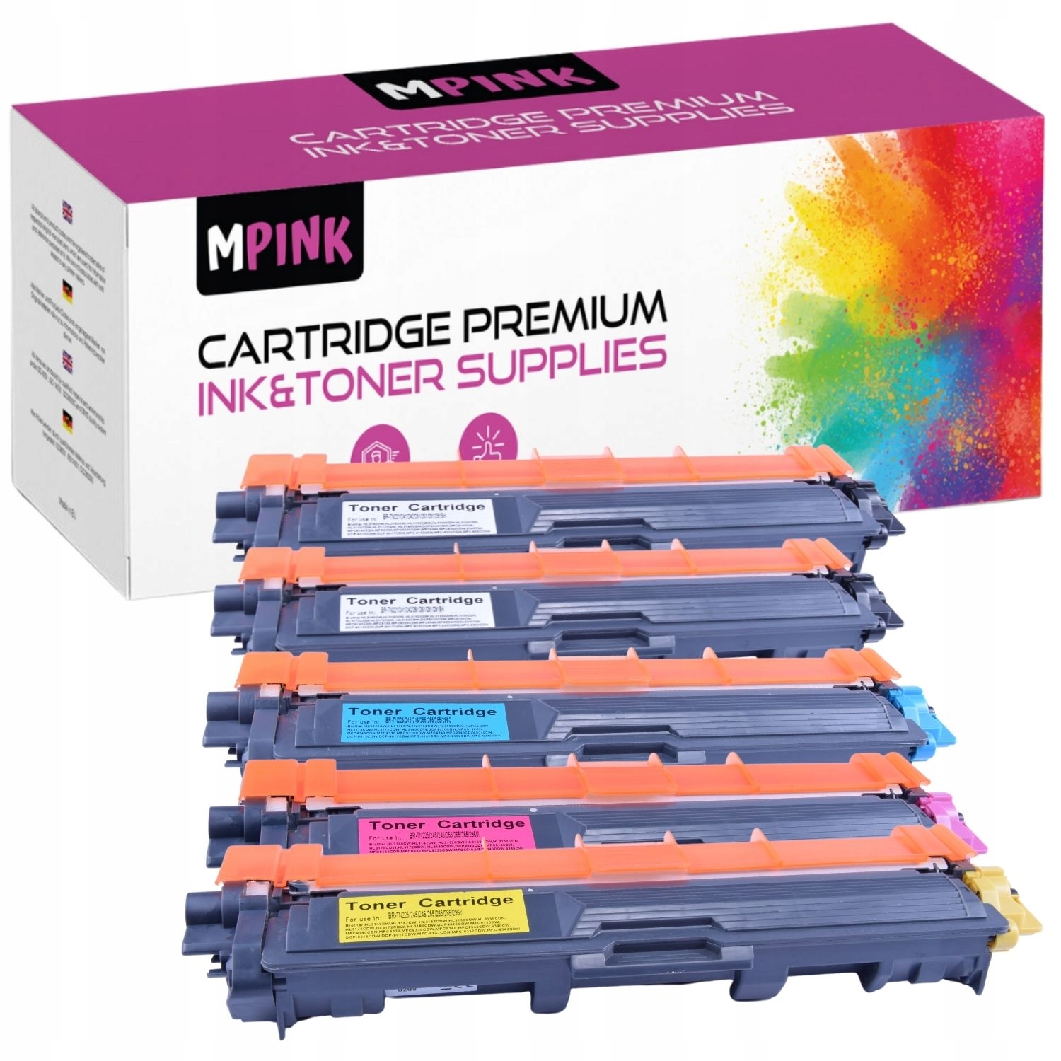 5xTonery pro Brother HL-3140CW HL-3150CDW HL-3170CD MFC-9330 9140 9340 9130