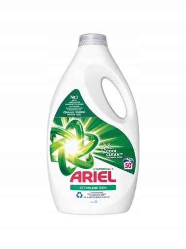 Levně Gel na praní Ariel Universal+ na bílé prádlo 50 praní 2,5 l