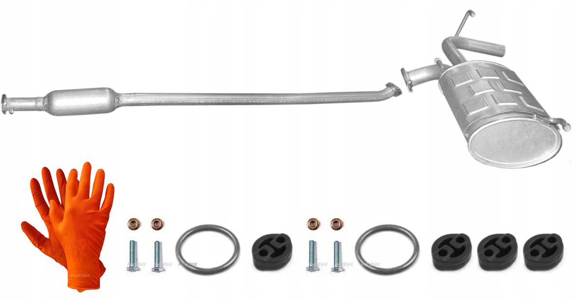 Subaru Justy 1.3i 4x4 (1996-20045) Tlumič Koncová Verze 3D