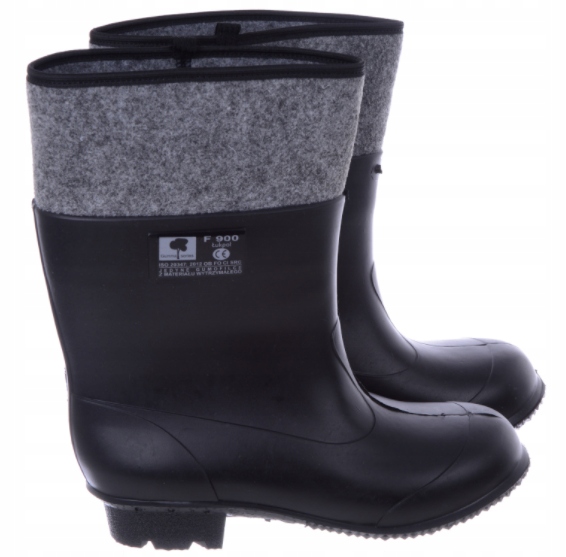 Gumofilce Ocieplane Filcem Kalosze Nieprzemakalne Waga produktu z opakowaniem jednostkowym 1.6 kg