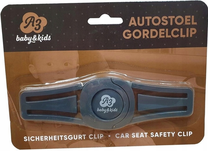 Klips łącznik pasów do fotelika samochodowego A3 - bezpieczny i praktyczny Marka A3 Baby&kids