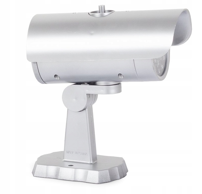 Atrapa Kamery Ir Led Zewnętrzna Kolor srebrny