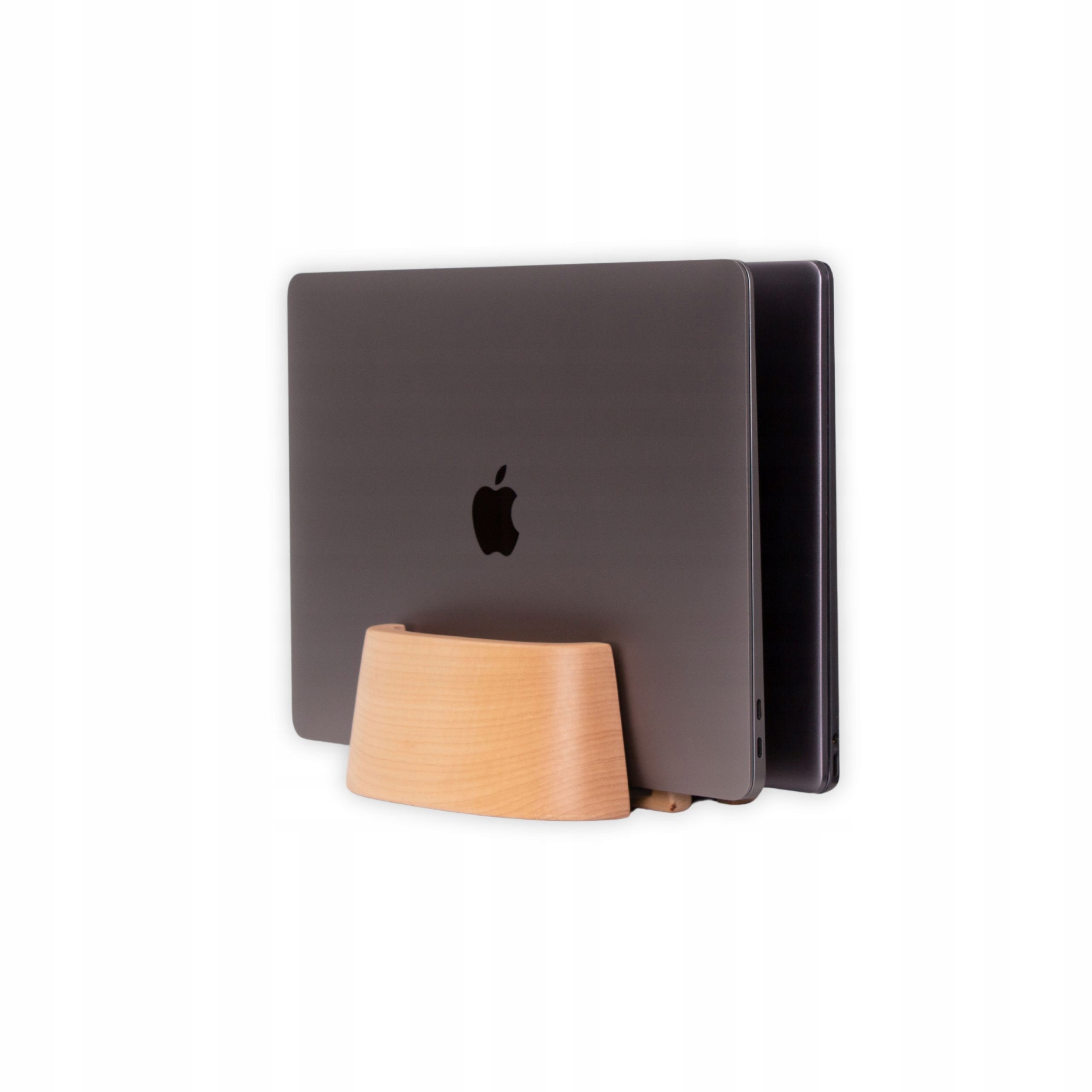 Regulowany stojak na 2 laptopy z drewna klonowego uchwyt dock na biurko