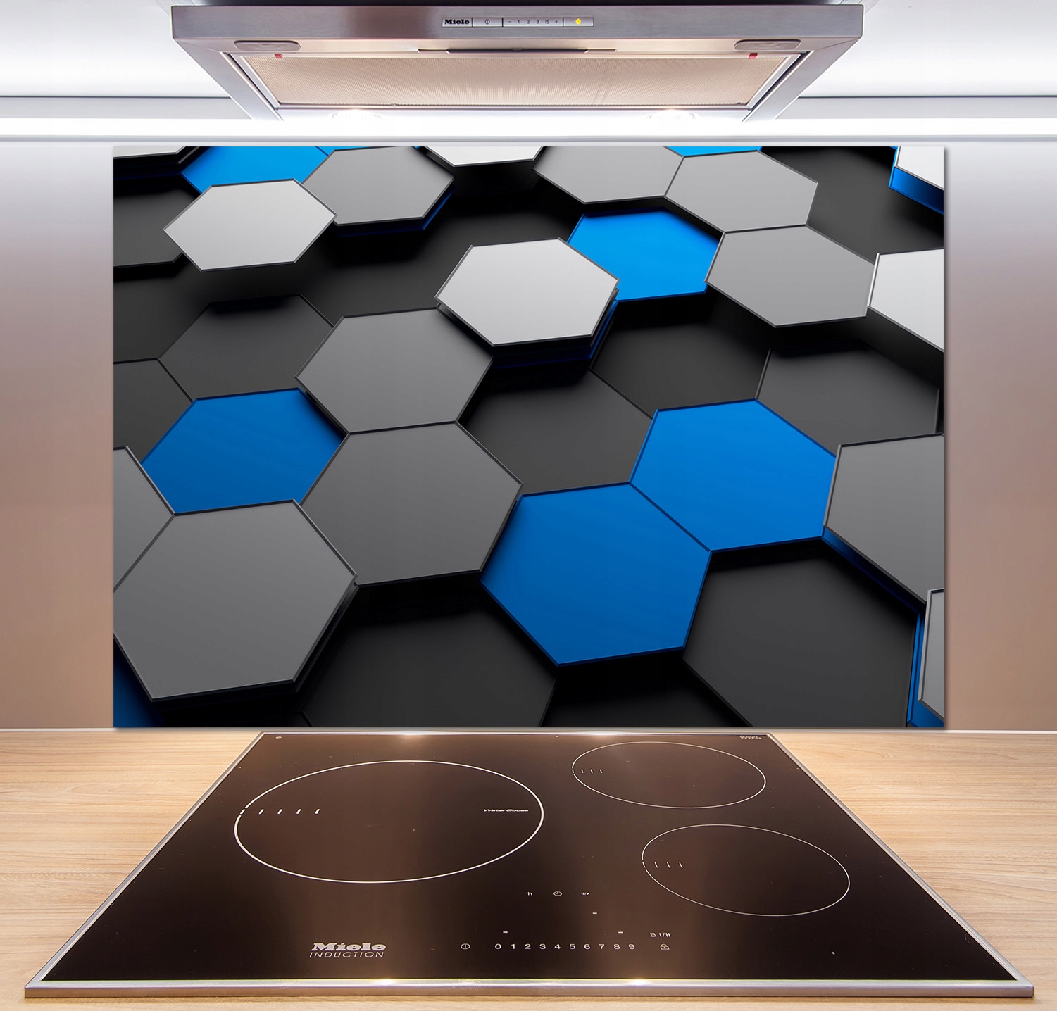 

Panel do kuchni Abstrakcja 3D 100x70 cm + Klej
