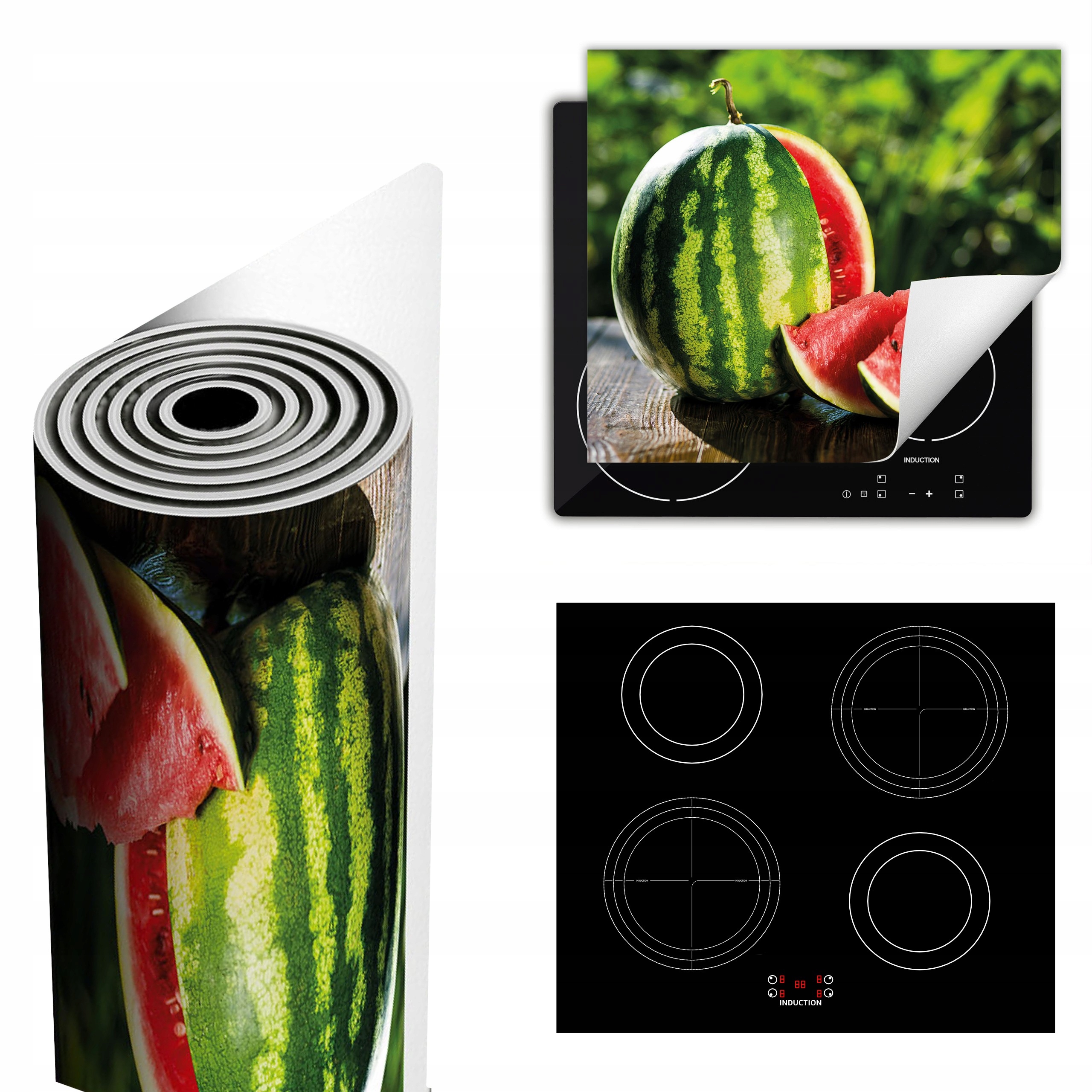 Ochranná Podložka Na Sporák Má Více Místa 60x52 zelená meloun