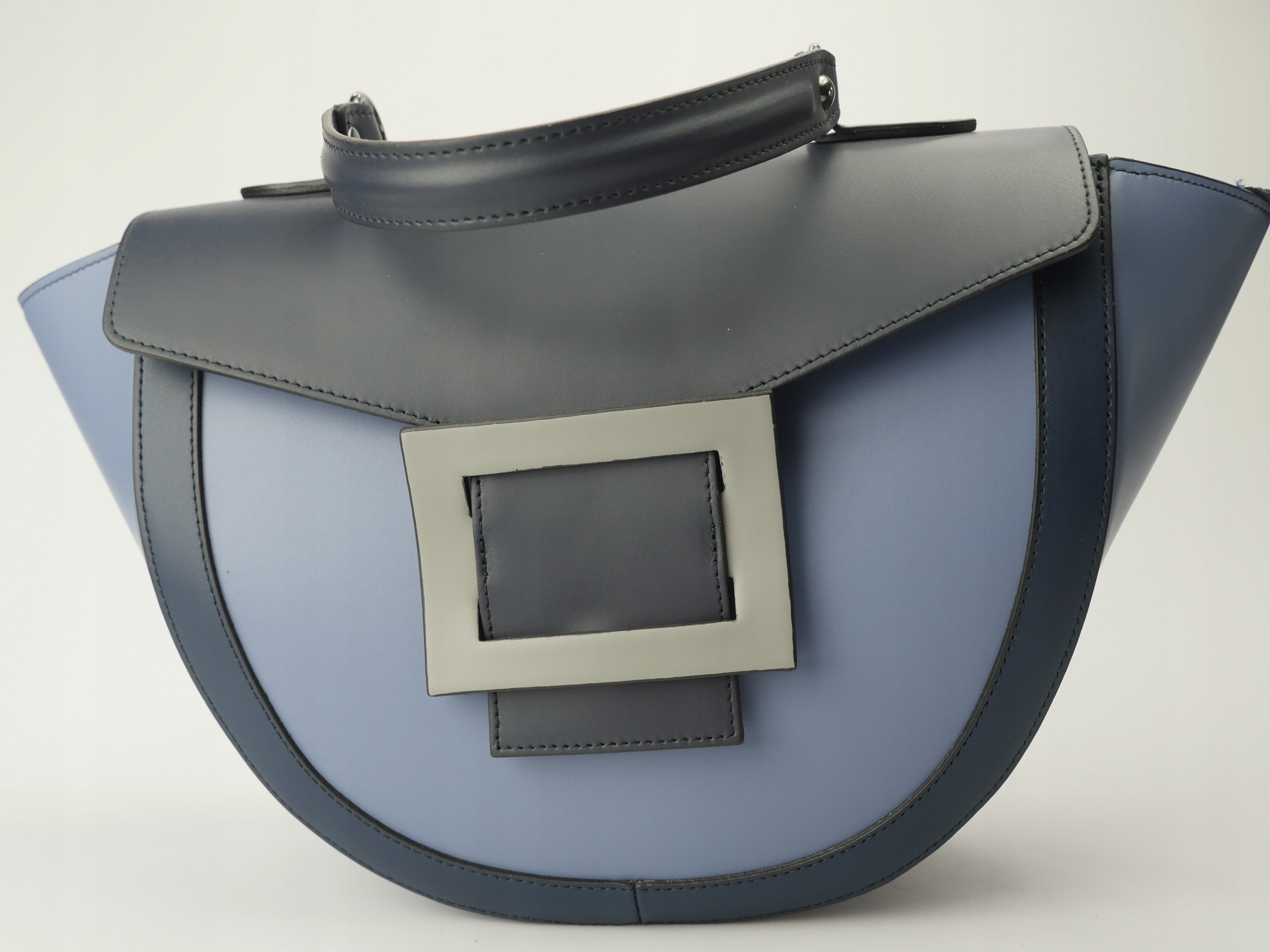 VERA PELLE ITALY Elegancka torebka modny kuferek Płeć kobieta