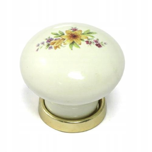 

Gałka ceramiczna włoska ze wzorem kwiatowym 2,5cm