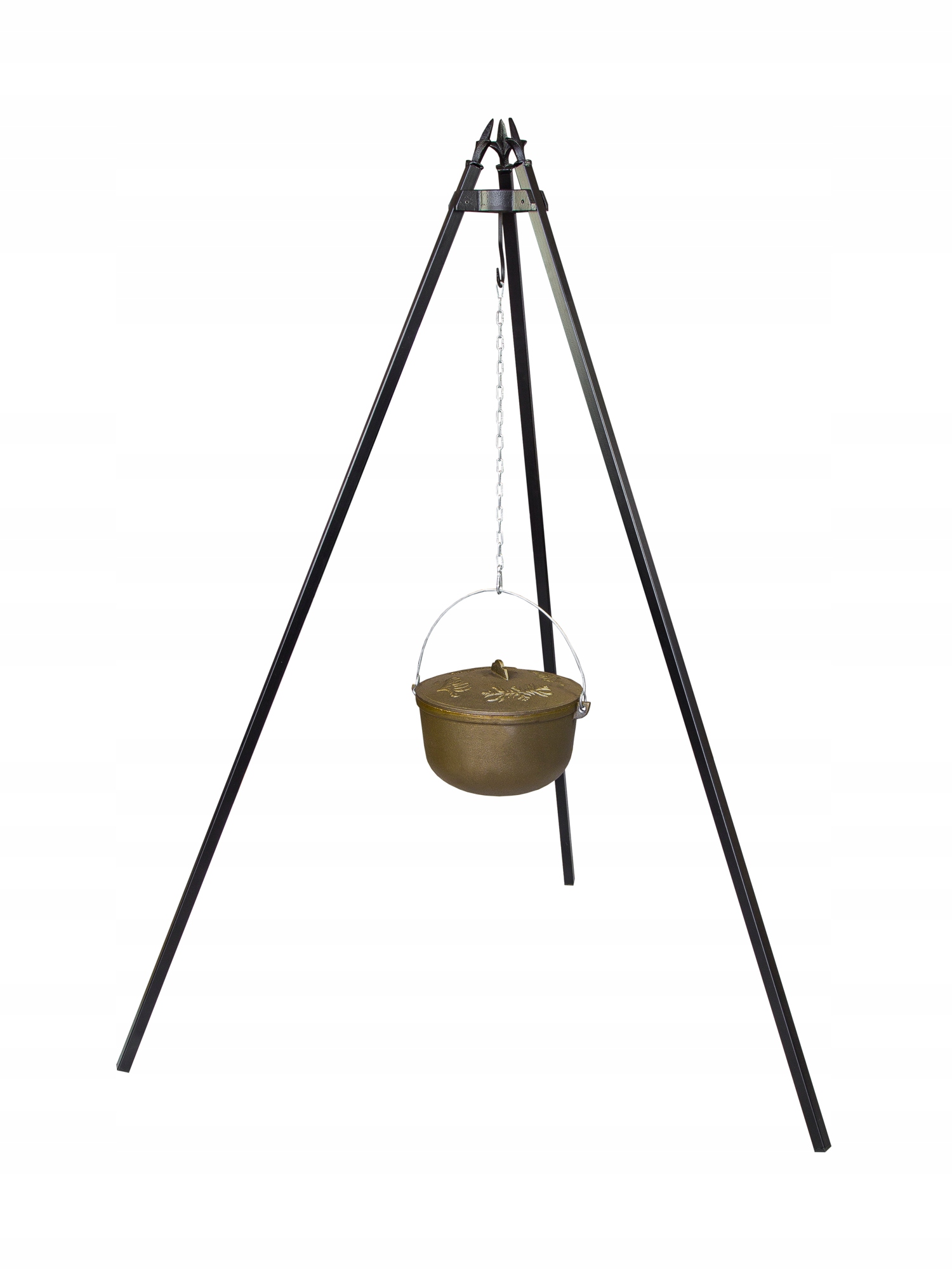 GARNEK CYGAŃSKI 6L+ TRÓJNÓG,KOCIOŁEK,GRILL żeliwny