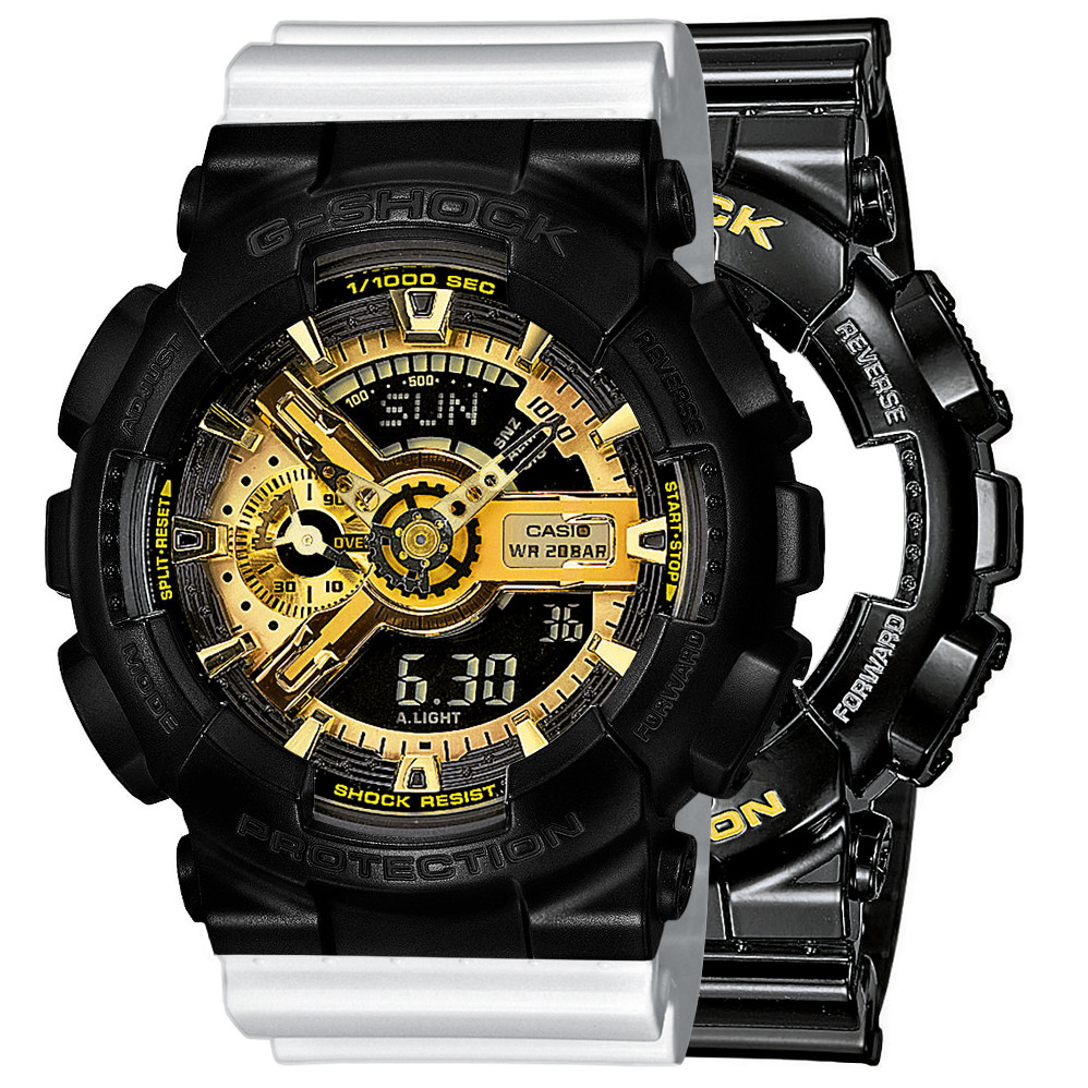 Sada G-shock GA-110GB-1AER Černá Bílá