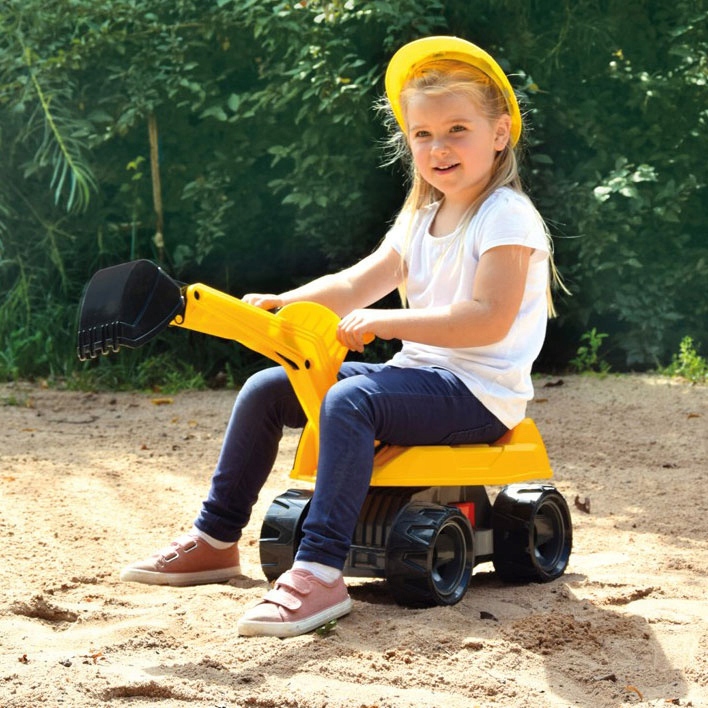 LENA KOPARKA JEŹDZIK DLA DZIECI 50KG Z RUCHOMĄ ŁYŻKĄ OBRÓT 360 STOPNI Marka Lena