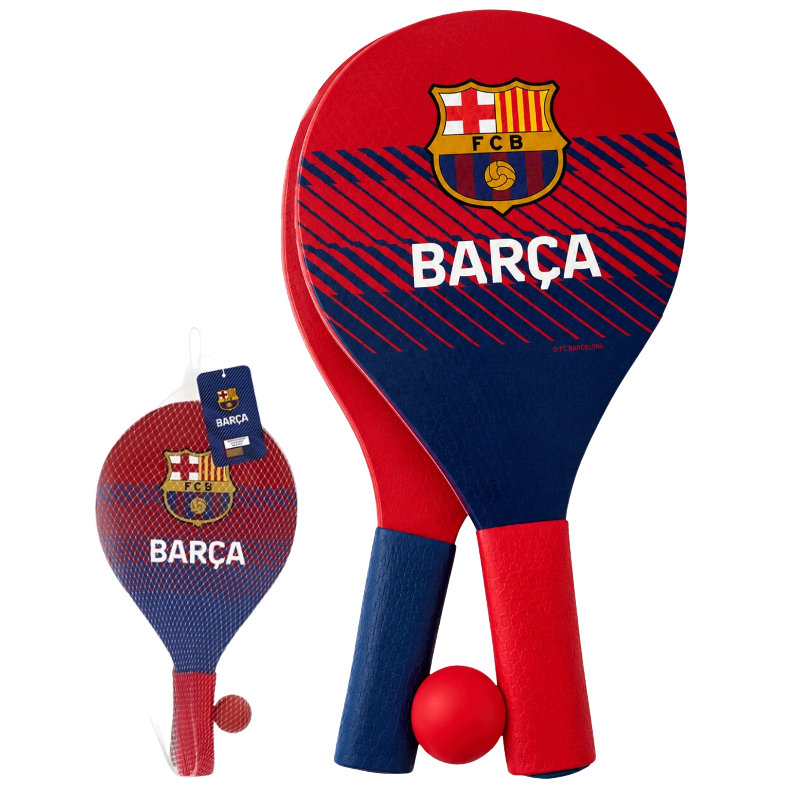 Paletki do grania Fc Barcelona Zestaw dla Dzieci Rakietki Plażowe Tenis Fcb
