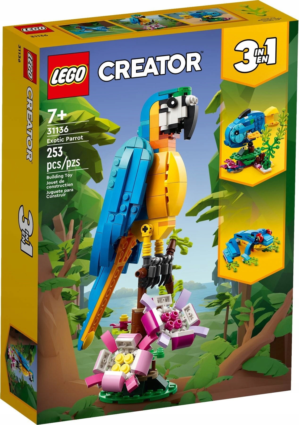 stavebnice Lego Creator 31136 Exotický papoušek