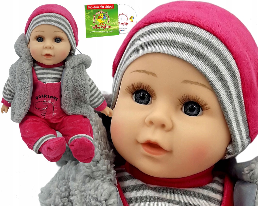 

Lalka Bobas Mówi I Śpiewa Polski 35CM+SMOCZEK_43v