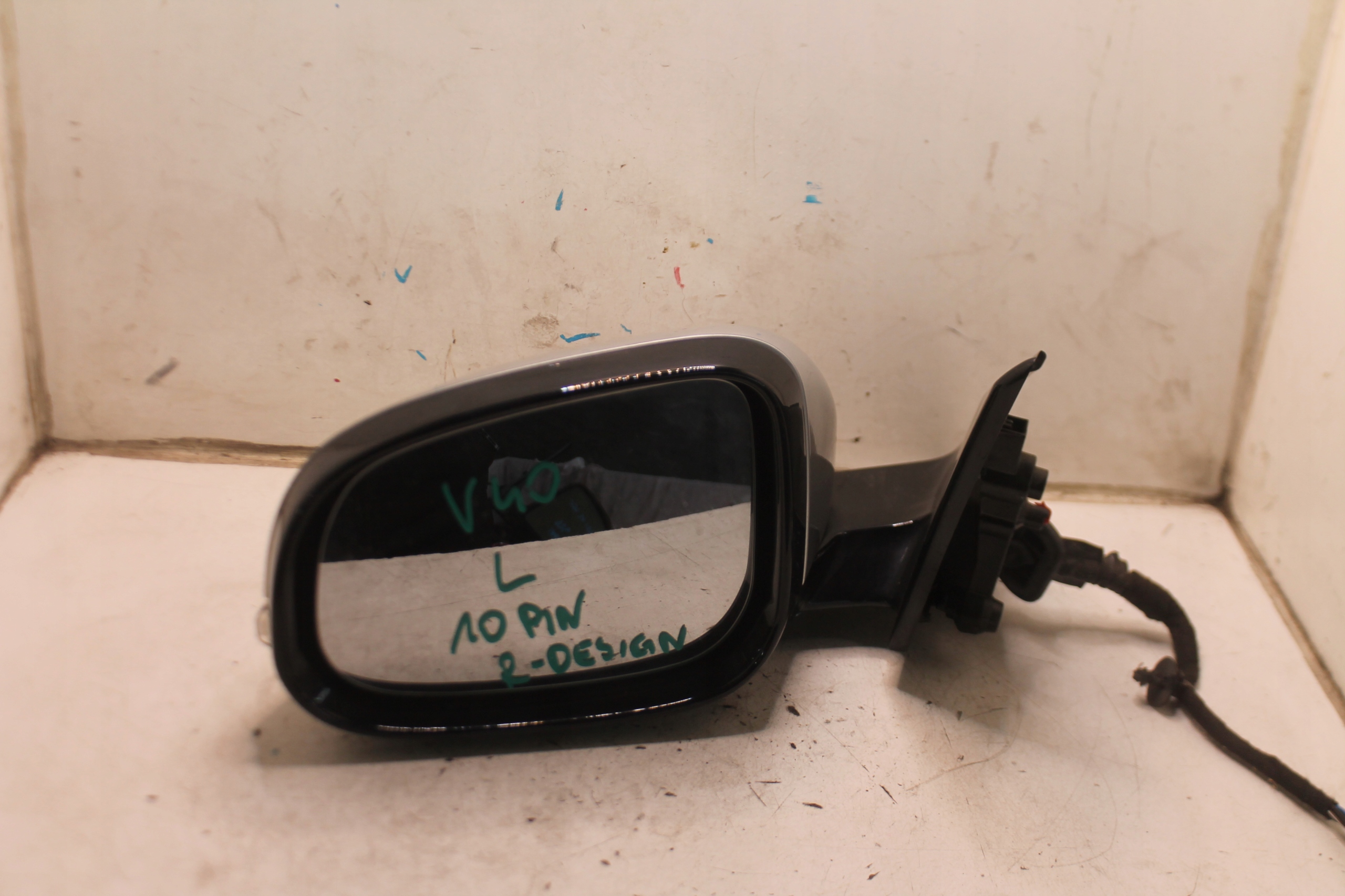 mirror left 10PIN VOLVO V40 II 12-19 ANGLIK