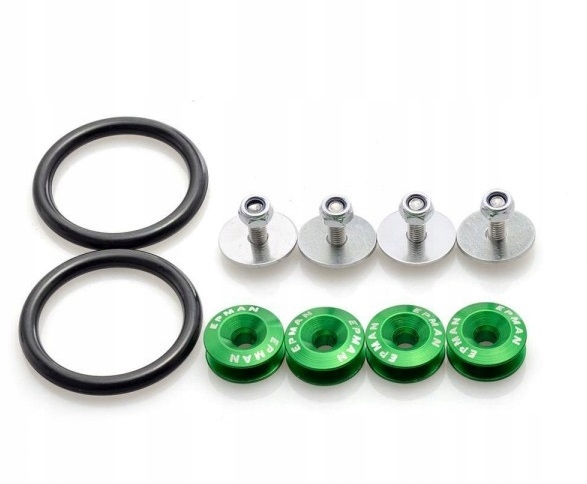 Quick Release Zapinki do Zderzaków EPMAN GREEN Zielony Tuning