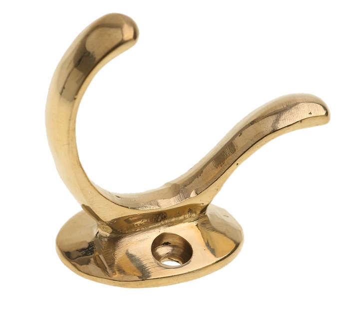 

Wieszak Mosiężny 100 % Mosiądz Złoty Hak Meblowy