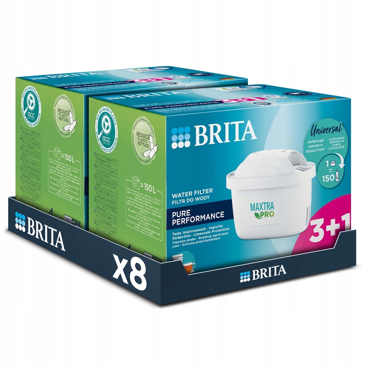 Wkład filtrujący do dzbanka Brita Maxtra Pro Pure Performance 8 szt.