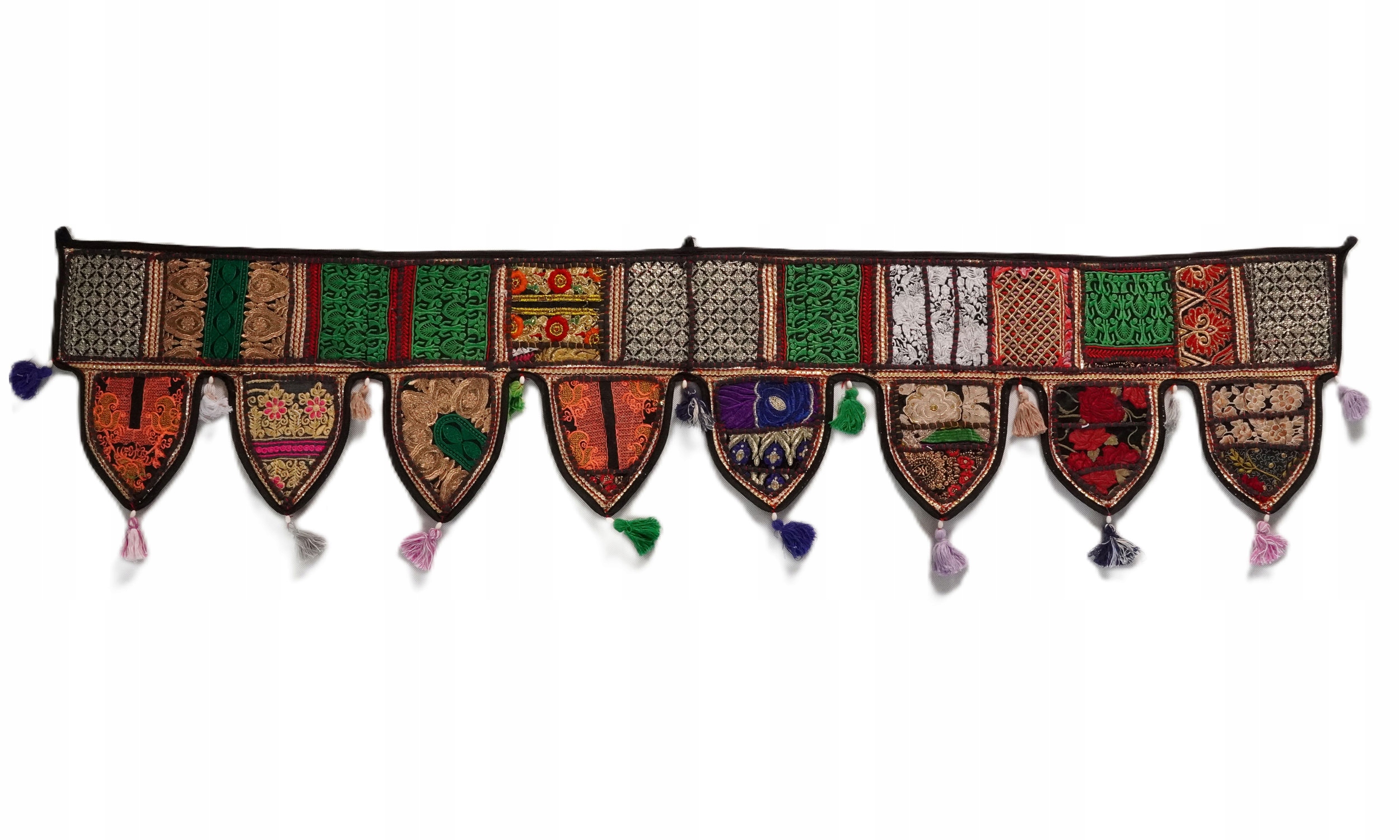 Patchwork Toran Lambrekýn indická ozdoba dveří a oken Dárek