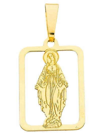 Zlatý přívěsek Matka Boží Marie pr. 585 Svaté Přijímání Křest