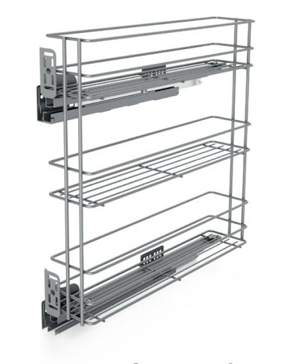 

Kosz Cargo Nomet Pro 200 3-POZIOMOWY Srebrny Lewy