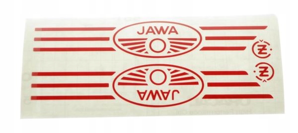 

Naklejki Jawa Cz Kivacka na zbiornik czerwone para