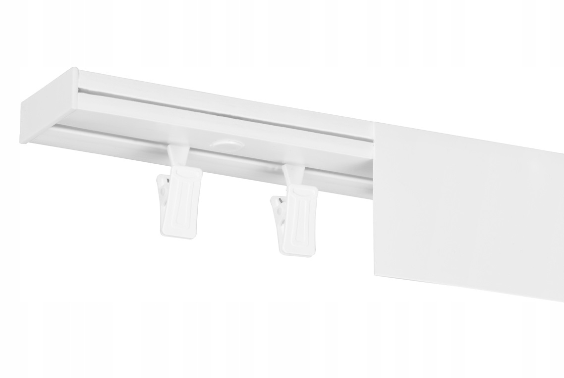 KARNISZ SUFITOWY POJEDYNCZY 170 CM Z OSŁONĄ SZYNA SUFITOWA Z AKCESORIAMI