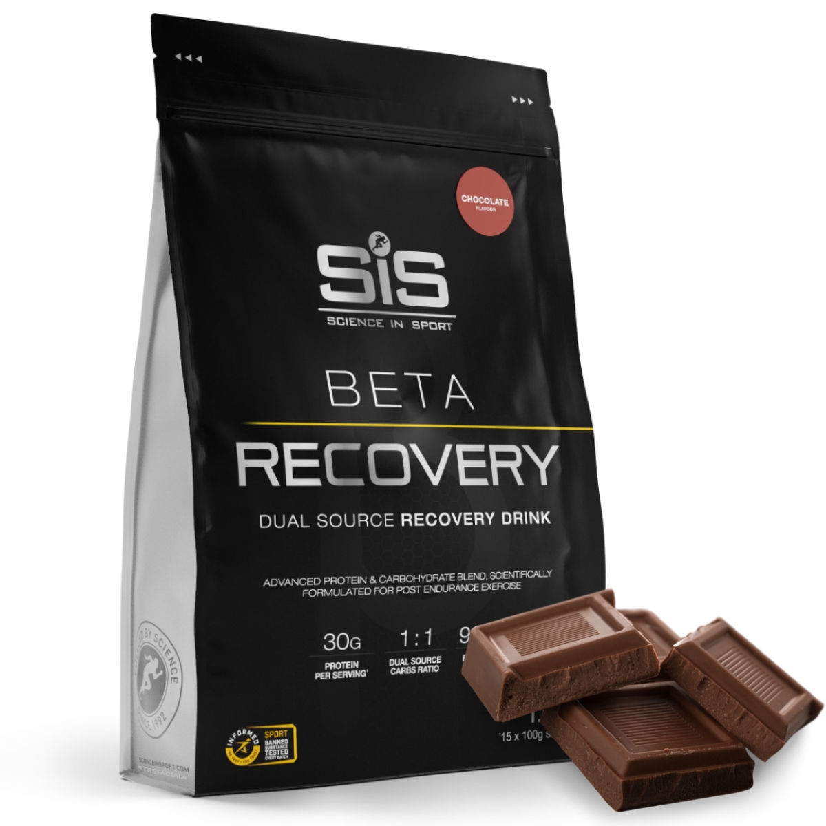 SiS Beta Recovery 1500 g Čokoládový Doplněk Stravy Regenerace