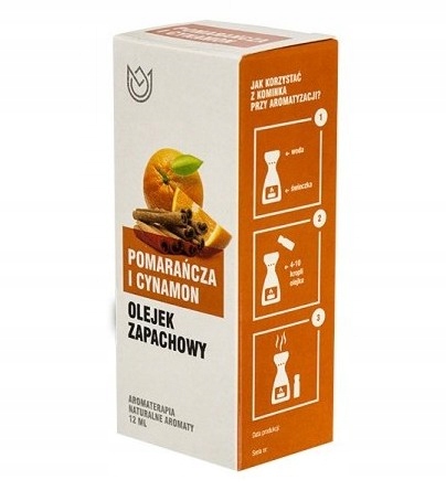 

Olejek zapachowy 12ml Pomarańcza I Cynamon