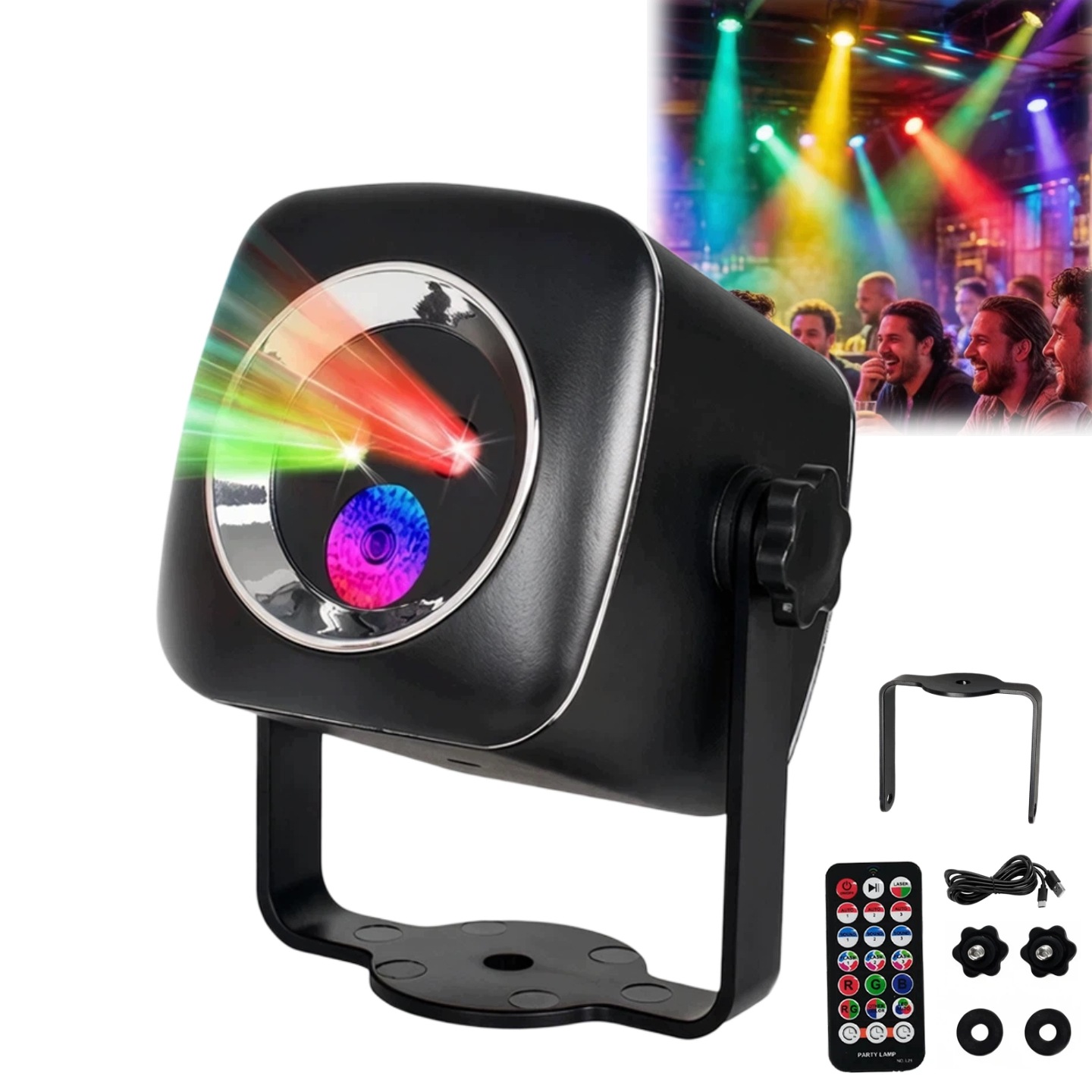 Rgb laserový projektor, světelné efekty Dj Disco, párty osvětlení