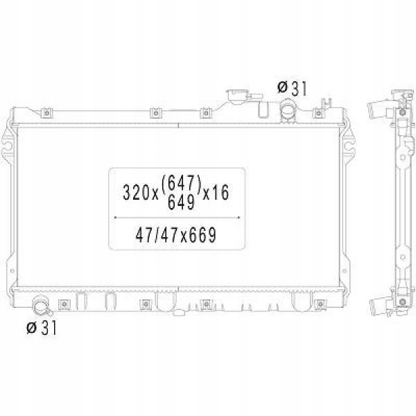 Chłodnica Mazda Mx5 05 1990