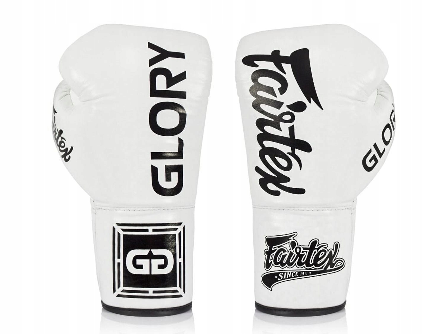 Boxerské Rukavice Fairtex BGLG1 „glory“ (bílé) s vázáním 12oz