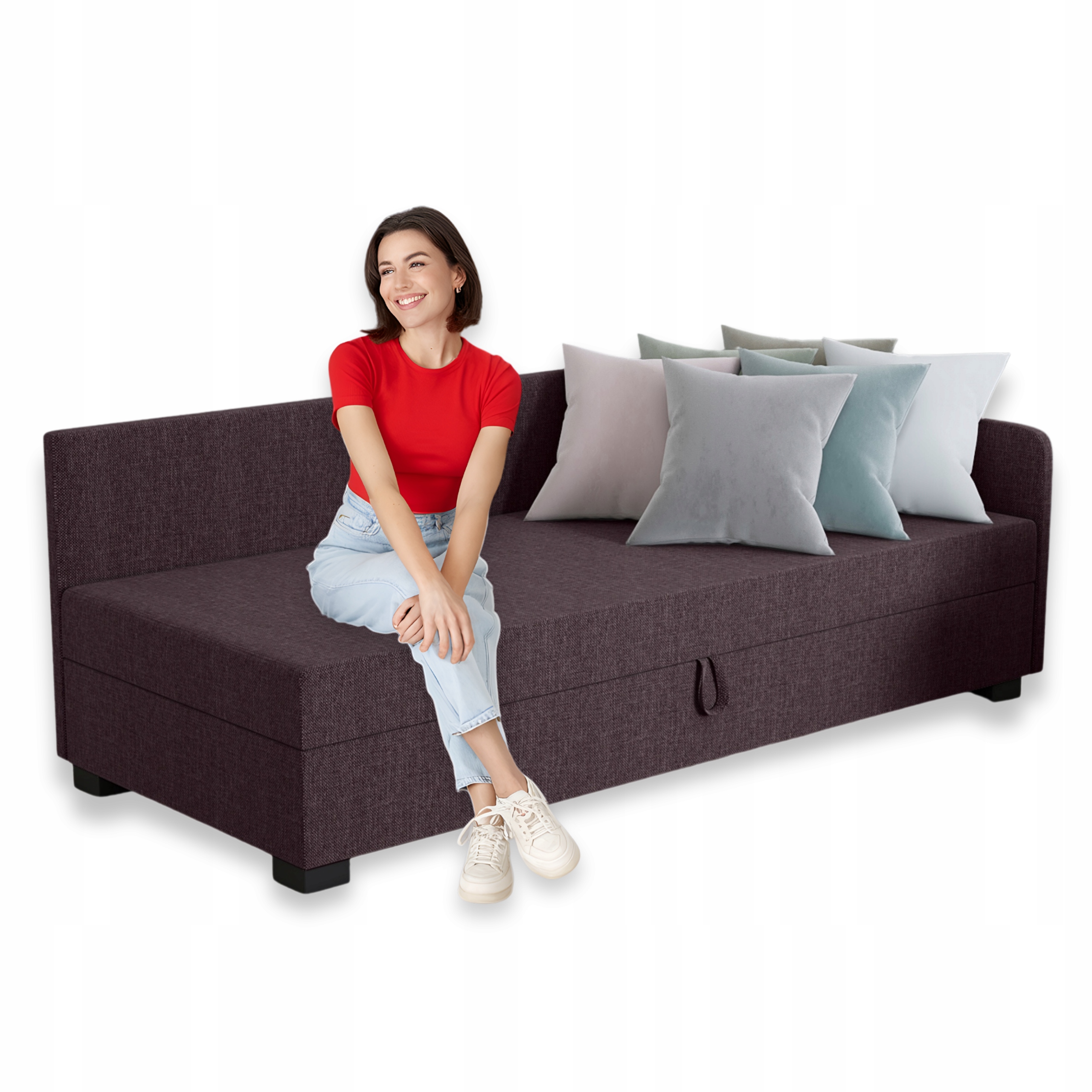 Jednolůžko pro chlapce 110 x 200 cm Pohovka pro mládež s matrací